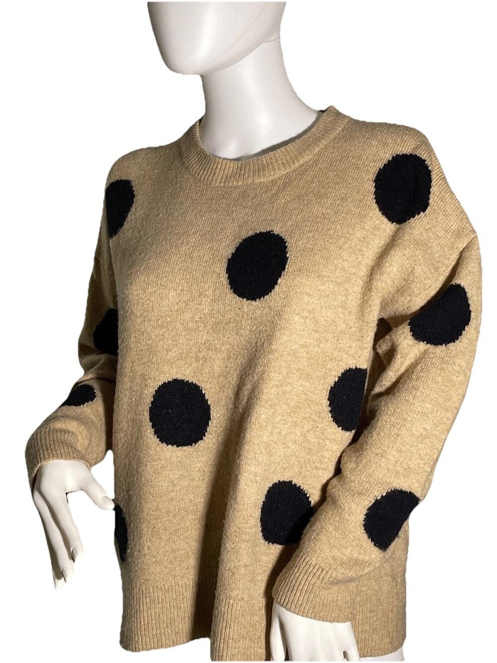 Madewell Dot Wool Blend Pullover Sweater